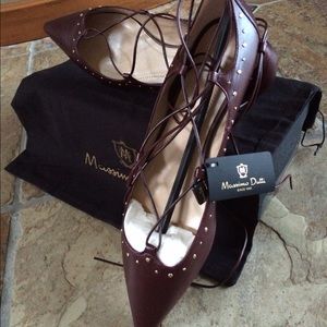🍃💖HP Massimo Dutti Lace Up Ballet Flats